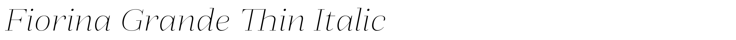Fiorina Grande Thin Italic